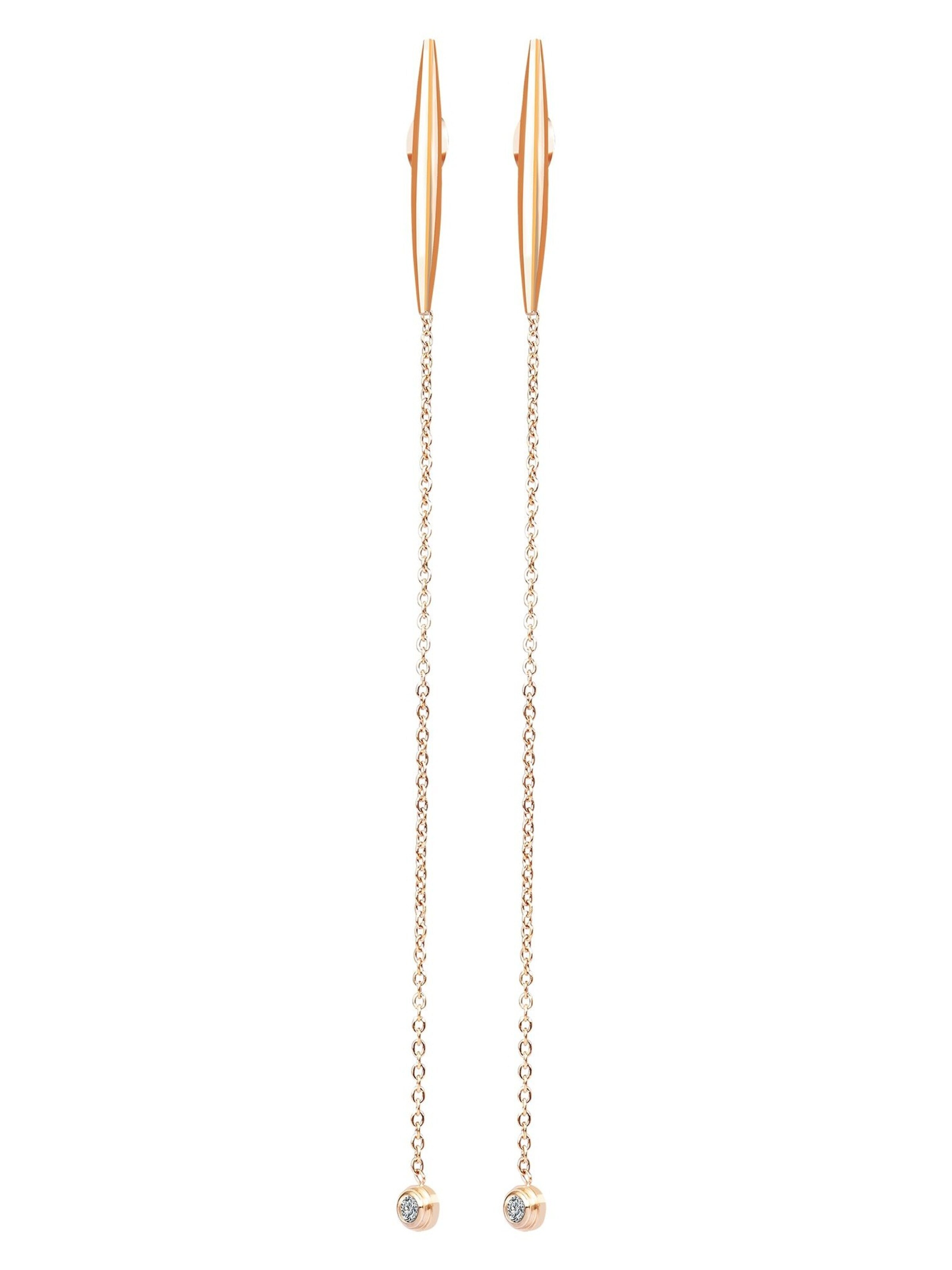 Akzent Earrings 'Zoja, langlebig' in Gold: front