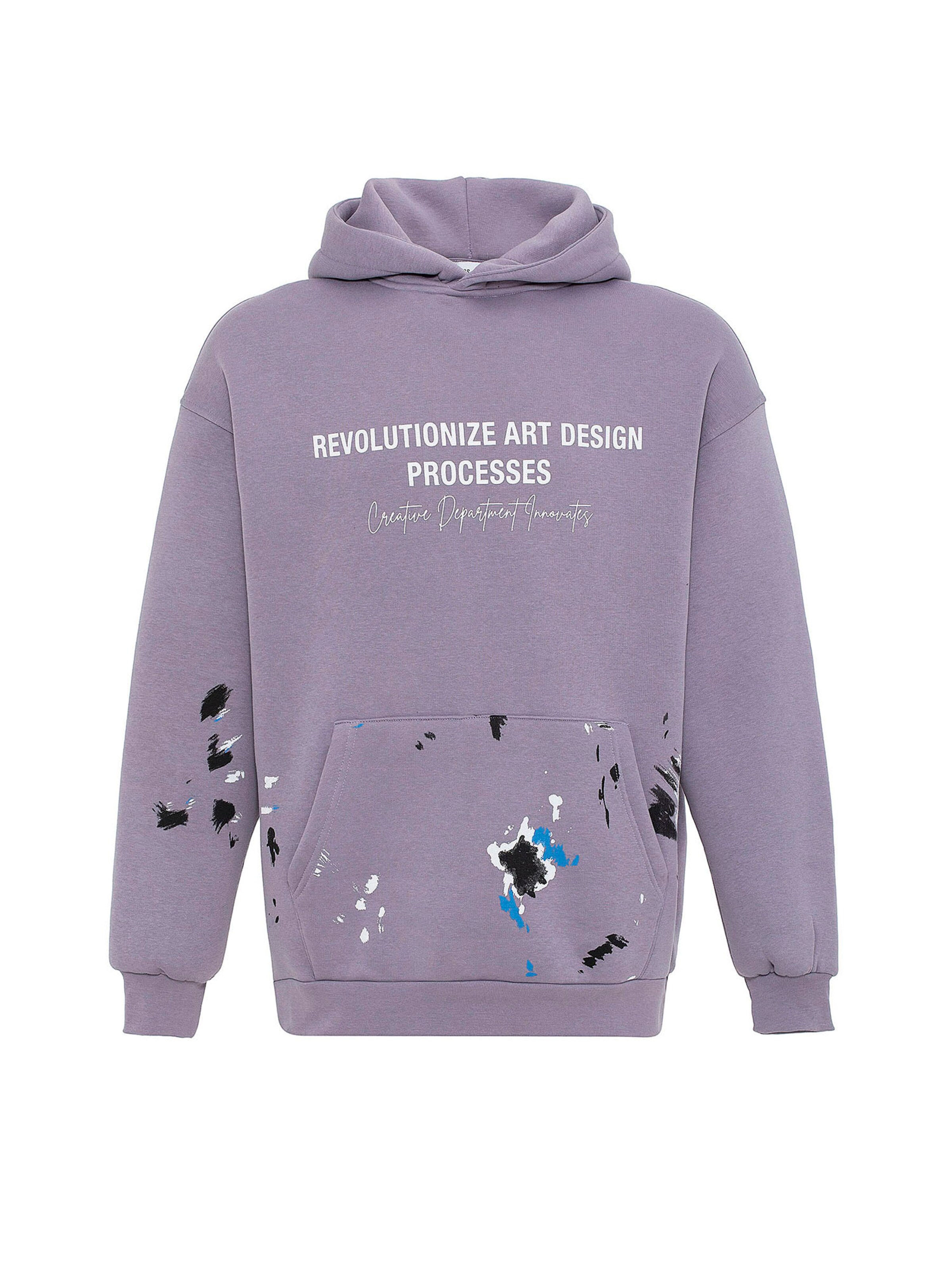 VAMOS CLO Μπλούζα φούτερ σε λιλά: μπροστά