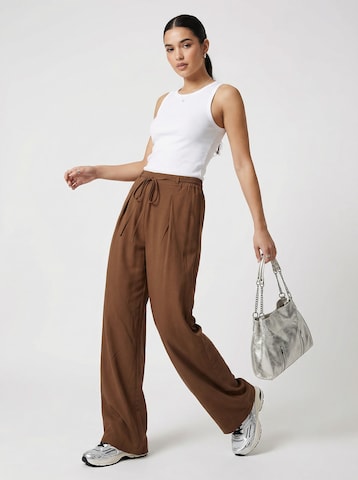 studioselect Wide Leg Hose 'Lilia' in Braun