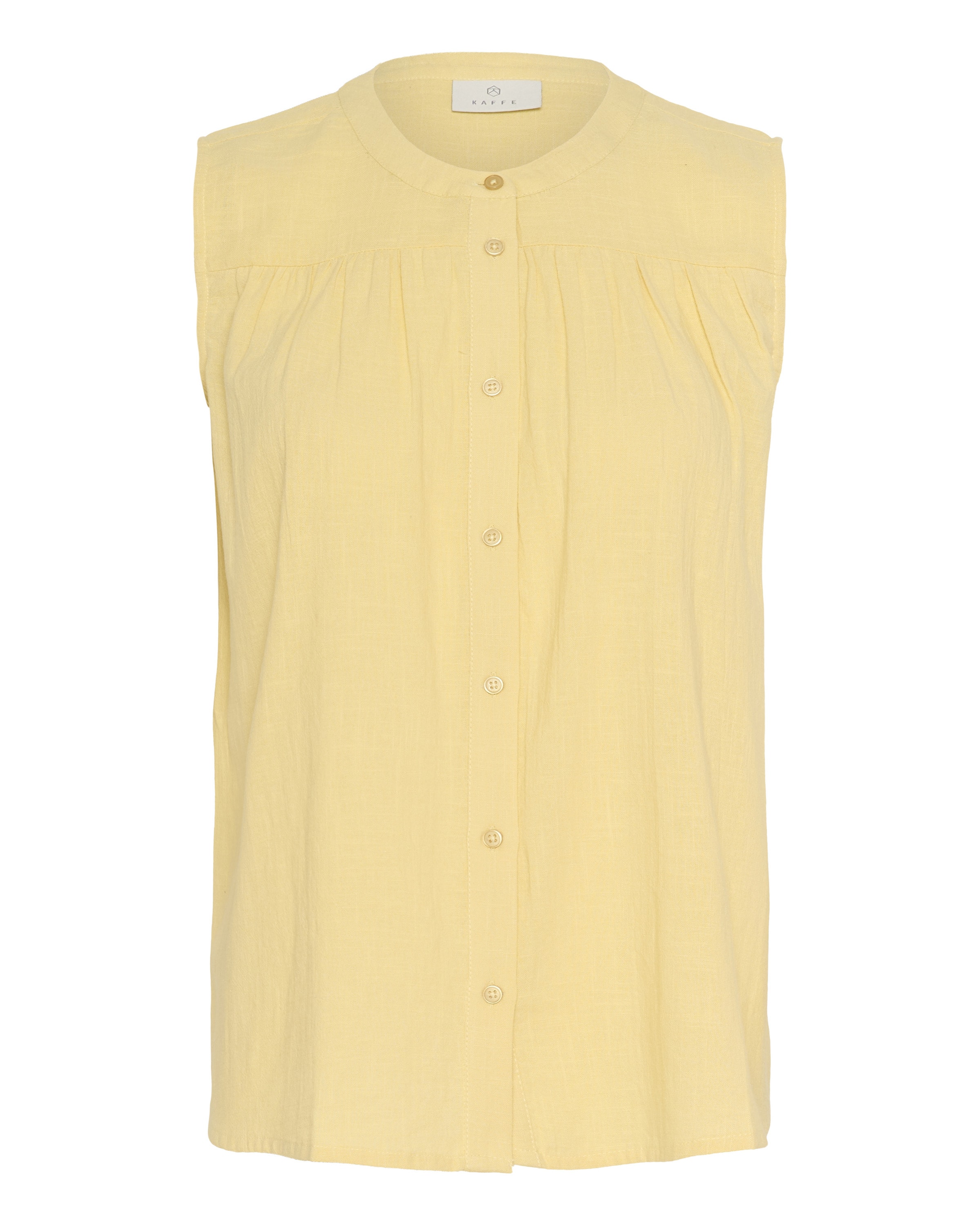 Kaffe Blouse in Geel: voorkant