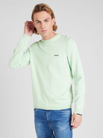 BOSS Green - Pullover 'Ever-X' em verde: frente