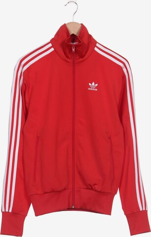 ADIDAS ORIGINALS Sweatshirt & Zip-Up Hoodie in XS in Red: front