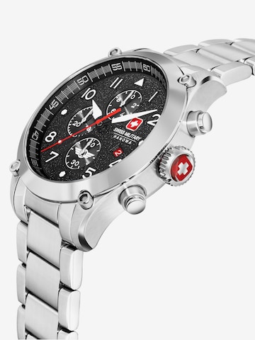 SWISS MILITARY HANOWA Analog Watch 'NIGHTFLIGHTER' in Silver