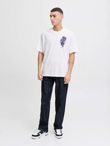 JACK & JONES - Camiseta 'JORSTEEL GALLERY' en blanco