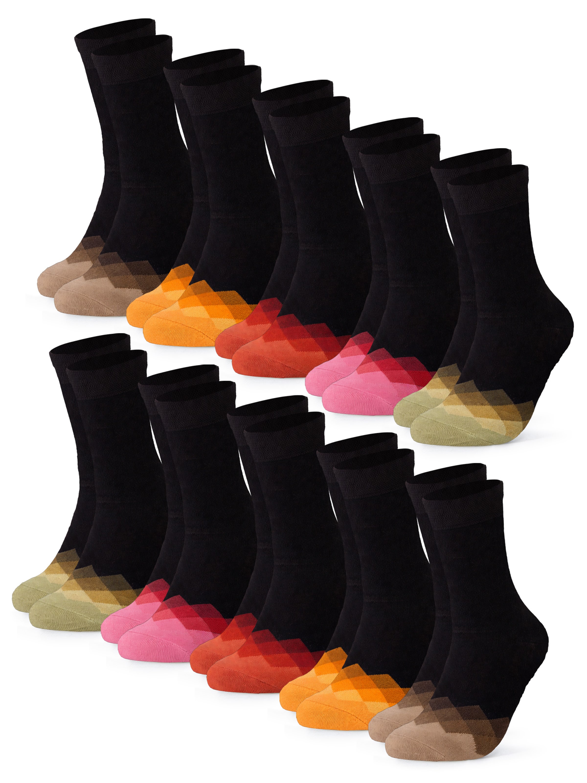 Occulto Socken 'Evelin'‌‌‌ in Orange: Vorderseite