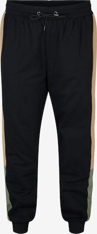 Active by Zizzi Loosefit Sportbroek 'Camsuli' in Zwart: voorkant