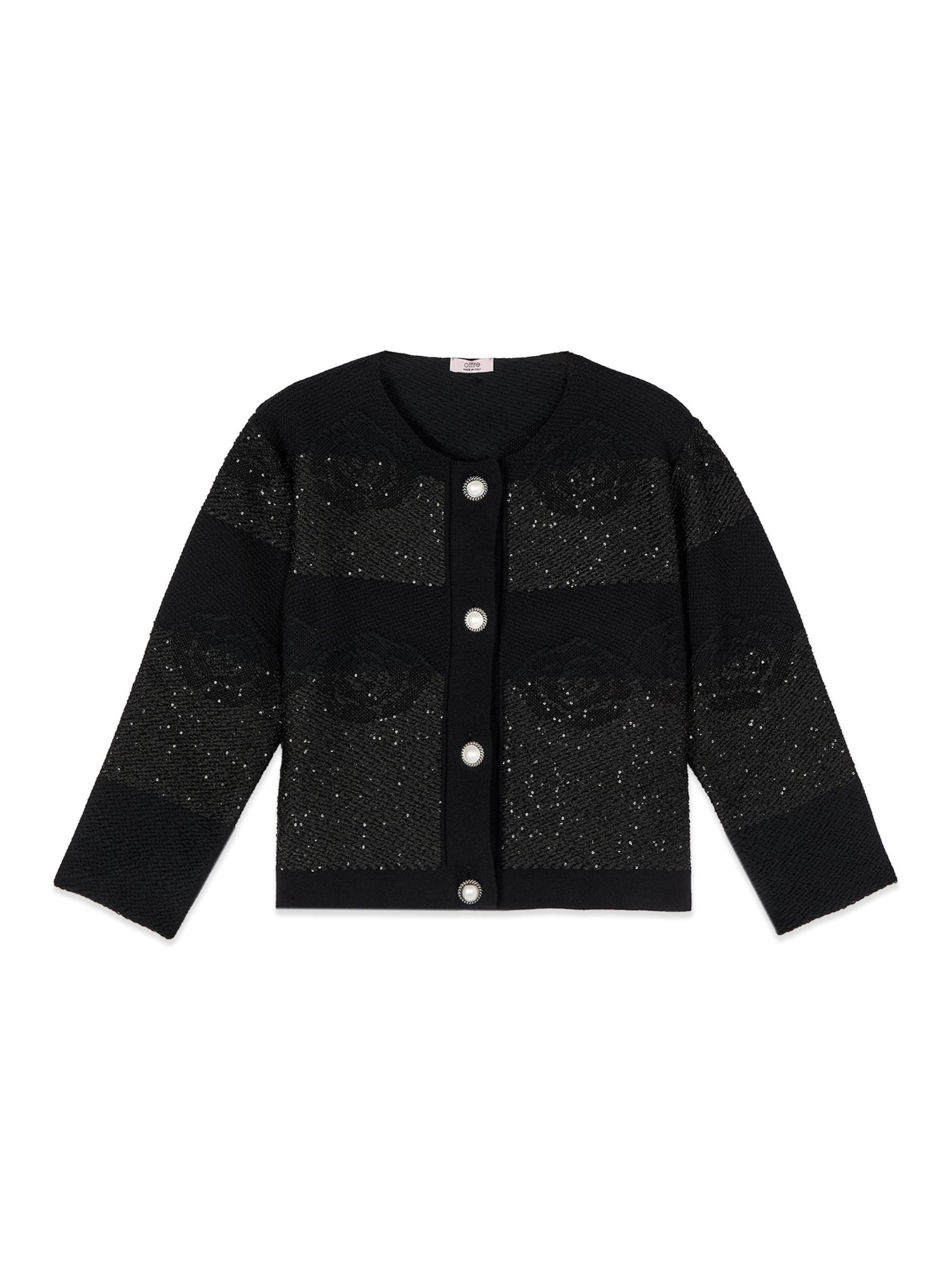 Cardigan oltre en noir : devant
