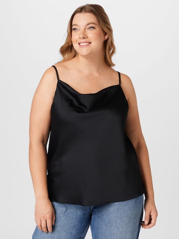 River Island Plus Top in Zwart: voorkant