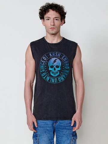 T-Shirt KOROSHI en noir : devant