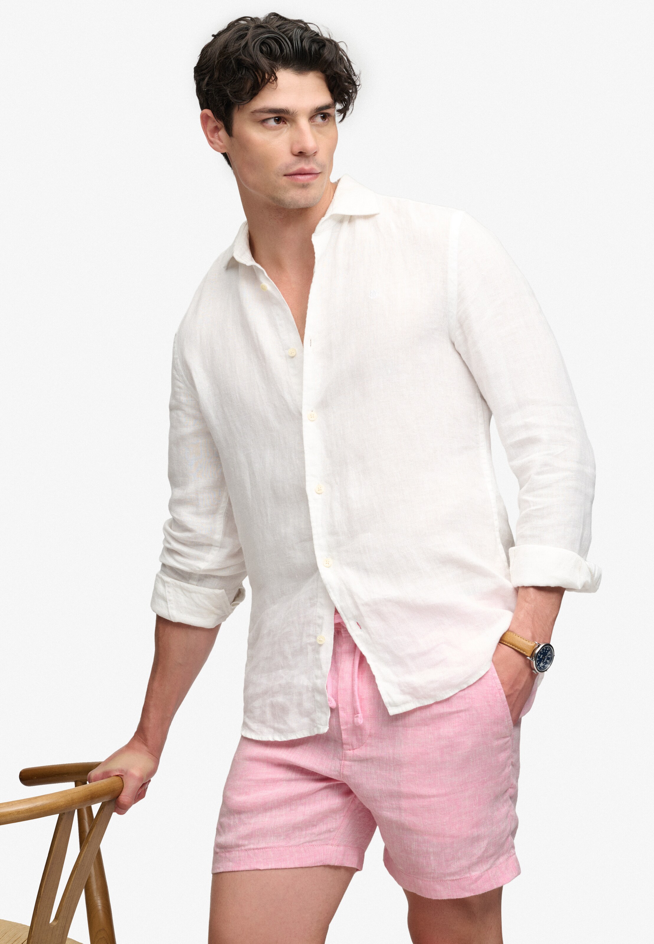 Superdry & Co Regular Broek 'Merchant Store' in Roze