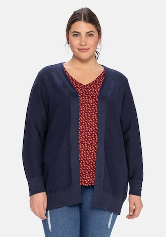 Cardigan SHEEGO en bleu : devant