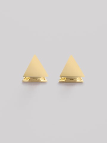 REYTEL - Pendientes 'TRIANGLE' en amarillo: frente