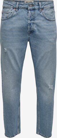 Regular Jeans 'AVI ' de la Only & Sons pe albastru: față