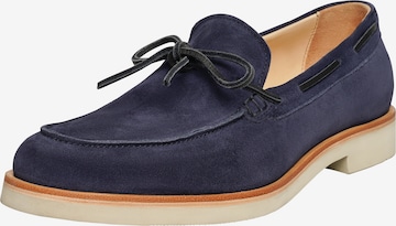 Henry Stevens Moccasins 'Ben BS' in Blue: front