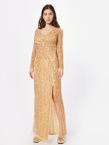 A STAR IS BORN Evening Dress in Yellow: front