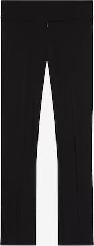 BershkaSkinny Hlače - crna boja: prednji dio