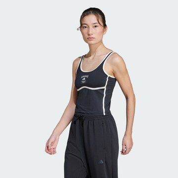 ADIDAS PERFORMANCE Sports top 'Heritage' in Black: front