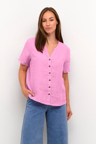 Cream Blouse 'Bellis' in Pink: front