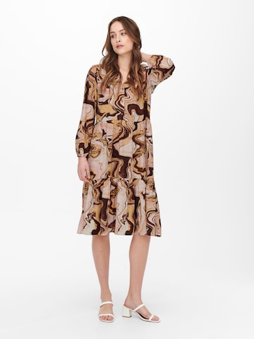 ONLY Shirt Dress 'NAJA' in Brown