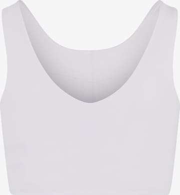 Urban Classics Sports bra in White: front