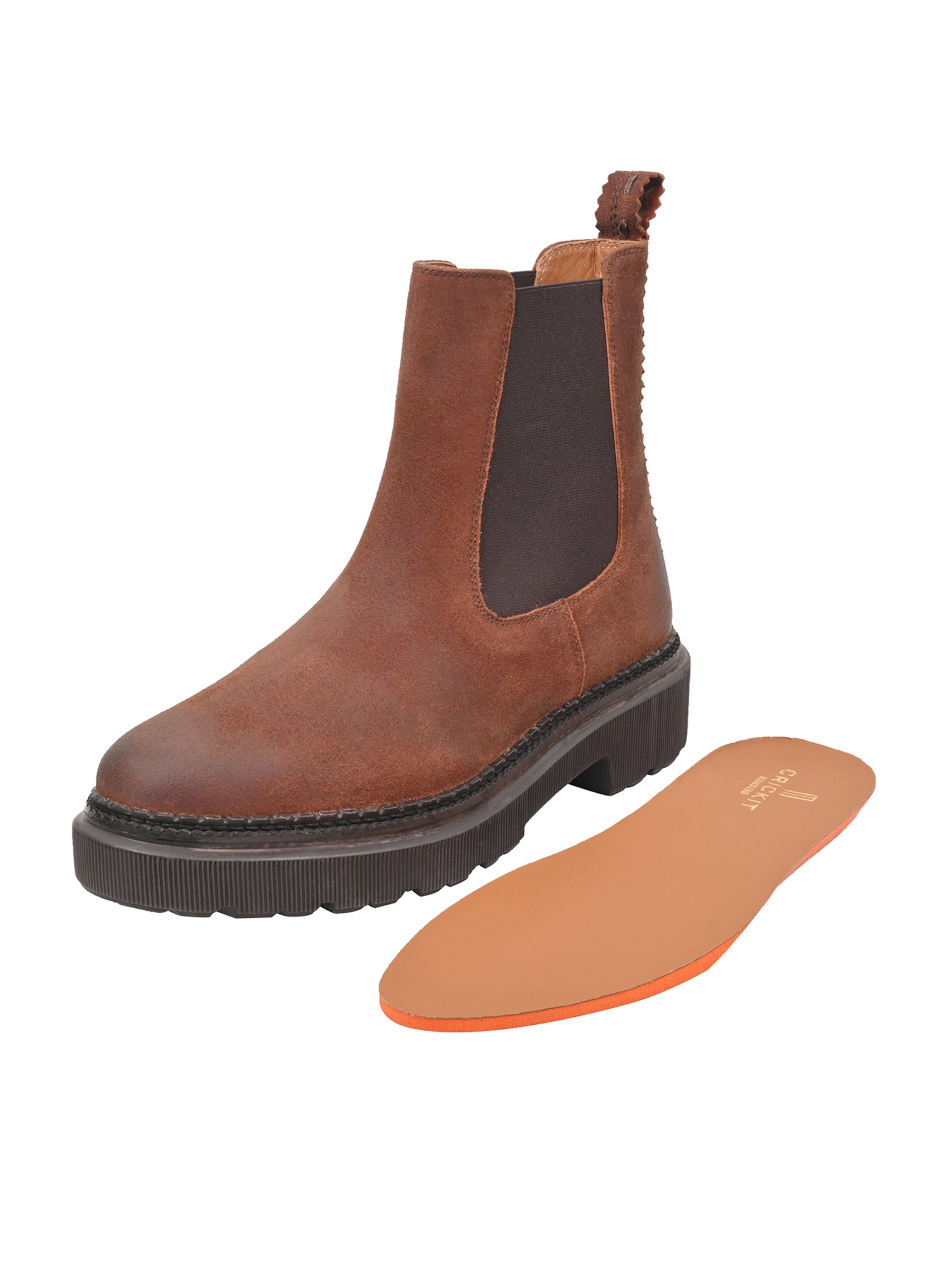 Crickit Chelsea Boot ' URBINO ' in Braun