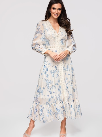 Rochie de seară de la Ombre pe albastru