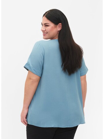 Zizzi Bluse 'Vanni' in Blau