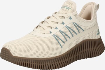 Baskets basses 'BOBS GEO' SKECHERS en beige : devant