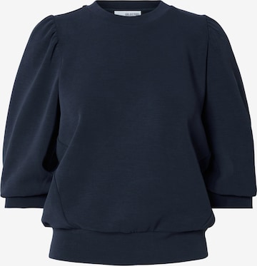 SELECTED FEMME - Sweatshirt 'Tenny' em azul: frente