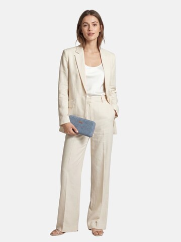 Portamonete 'Portafoglio donna GianMarco Venturi con zip, fantasia traforata' di GianMarco Venturi in beige