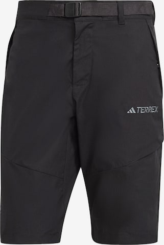 Regular Pantalon outdoor 'Xploric' ADIDAS TERREX en noir : devant