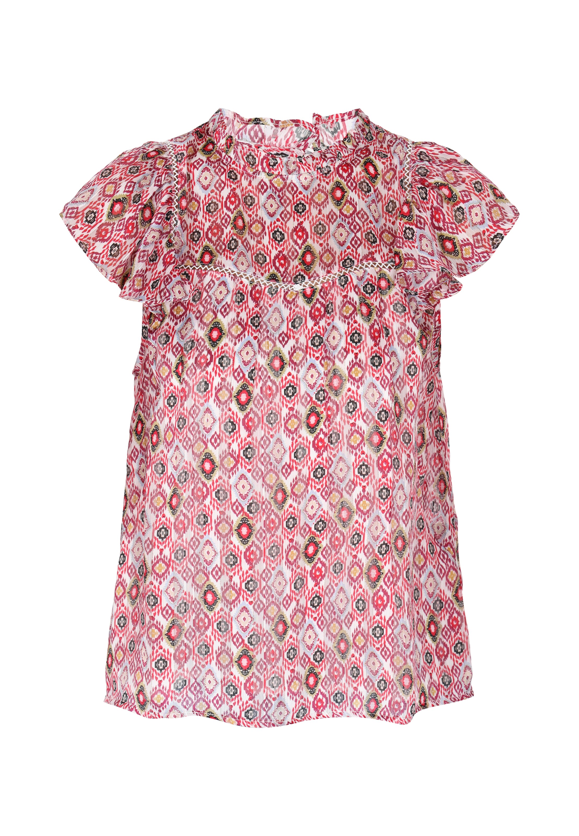 Bluză 'Ethno' de la IZIA pe roz: față