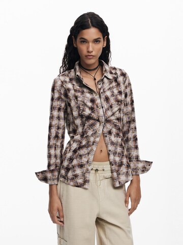 Desigual - Blusa en marrón: frente