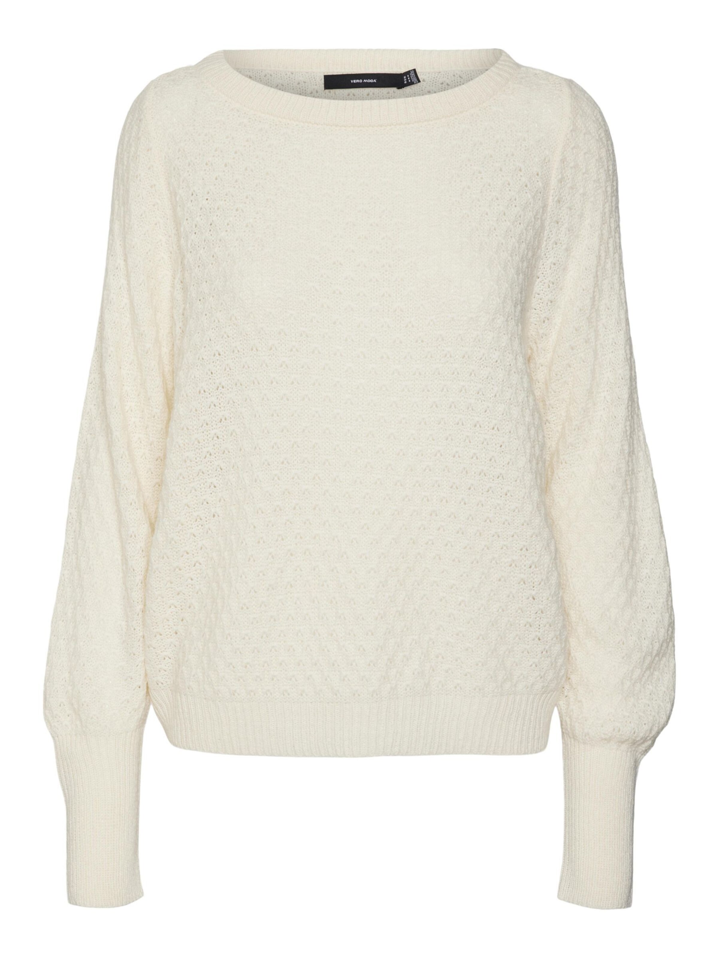 VERO MODA Pullover i hvid: forside