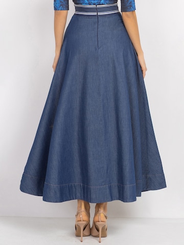 JIORO Skirt 'ESSENTIALS' in Blue
