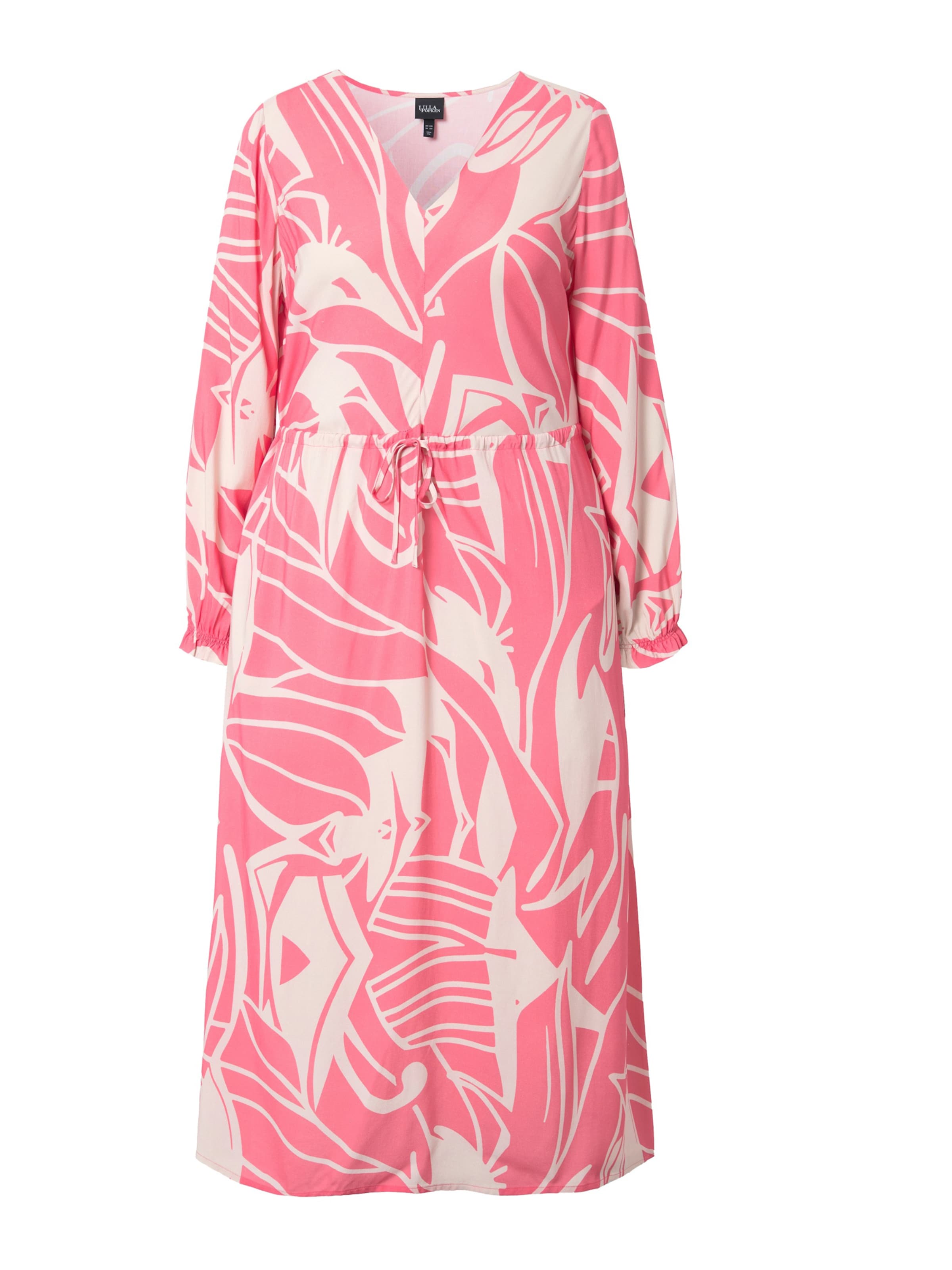 Ulla Popken Jurk in Roze: voorkant