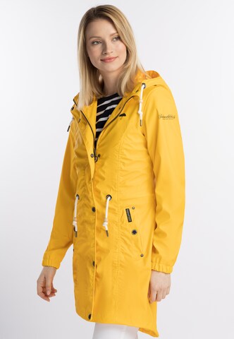 Manteau fonctionnel Schmuddelwedda en jaune : devant