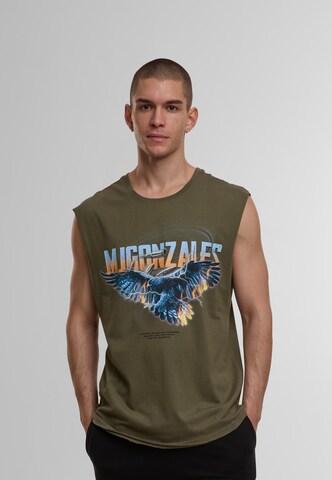 MJ Gonzales Shirt 'Eagle V.2' in Groen: voorkant
