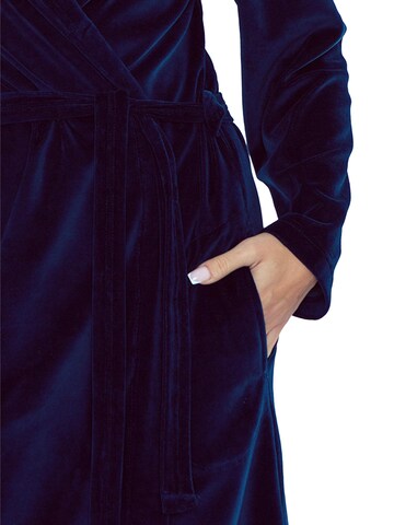 Vivisence Bademantel lang '5022' in Blau