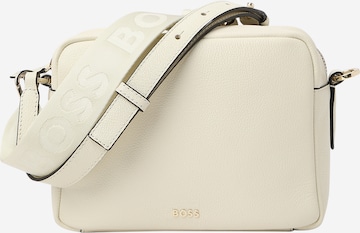 BOSS Black Crossbody Bag 'Alyce' in White: front