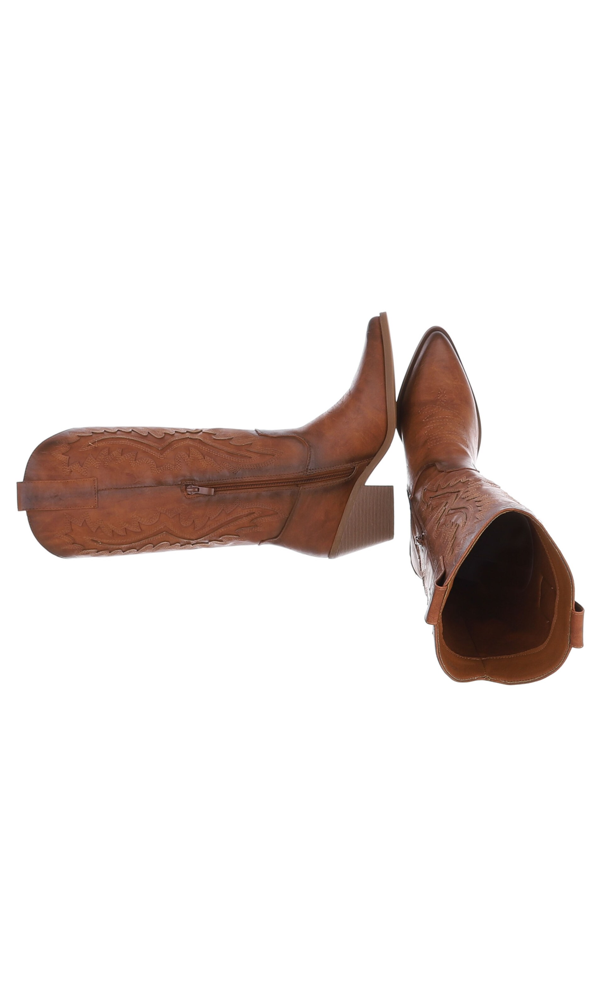 Ital-Design Cowboy Boots in Brown