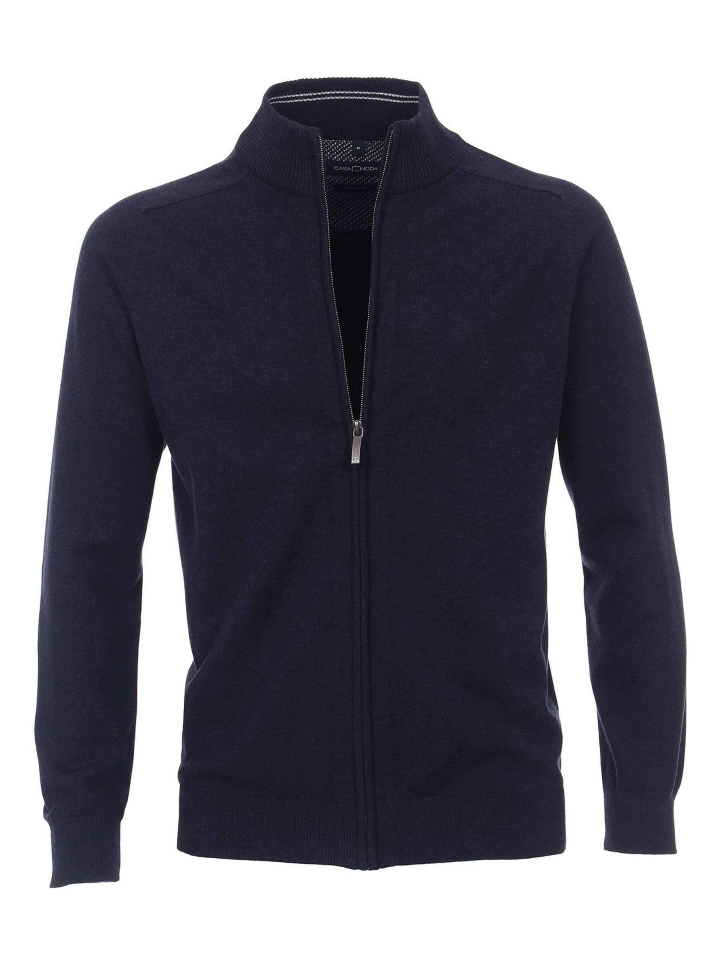 Vestes en maille CASA MODA en bleu : devant