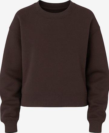 Pull-over oversize 'CozyEssential Sweater' fashionshowcase en marron : devant