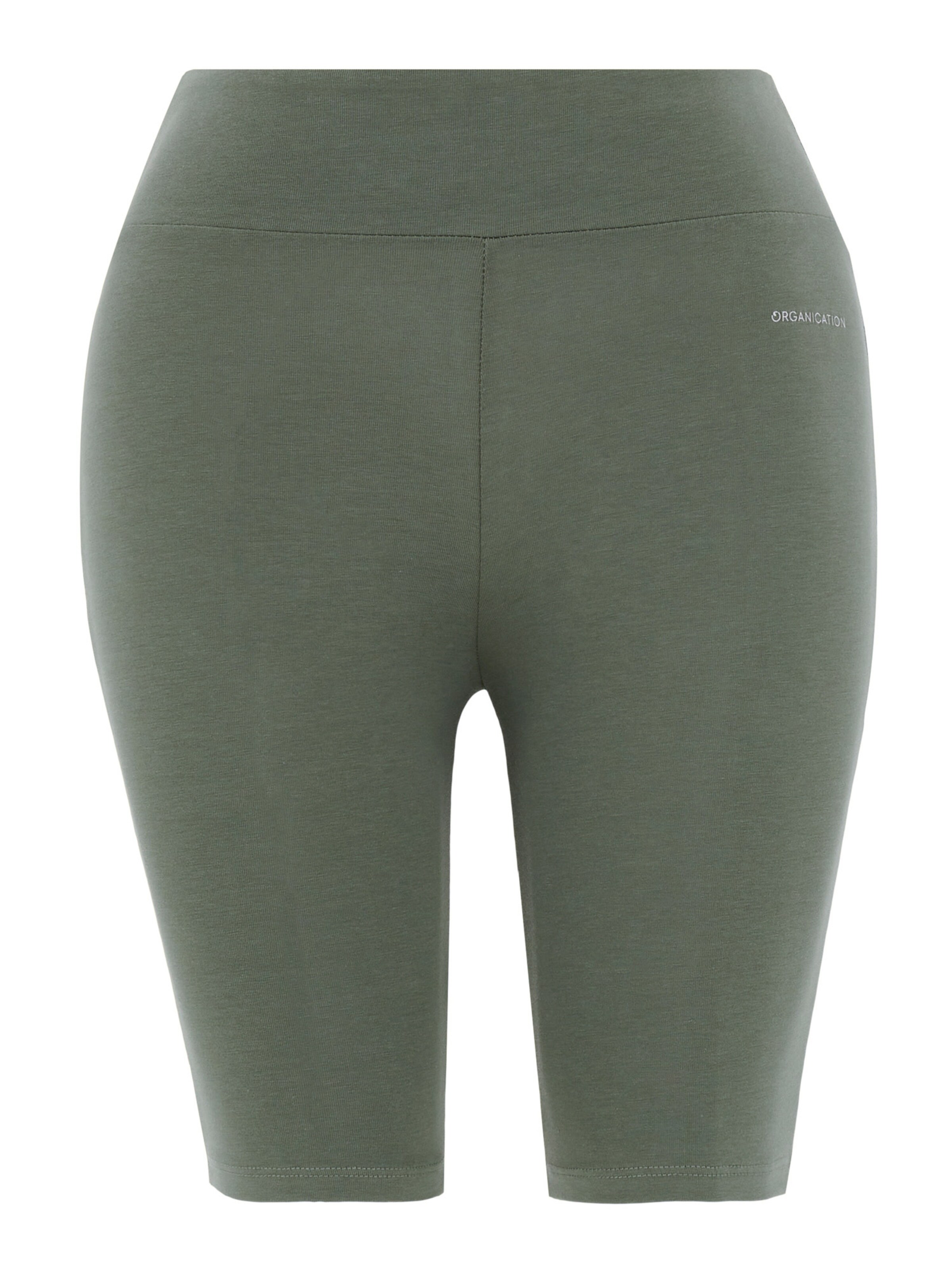 Organication Shorts in Grün: Vorderseite