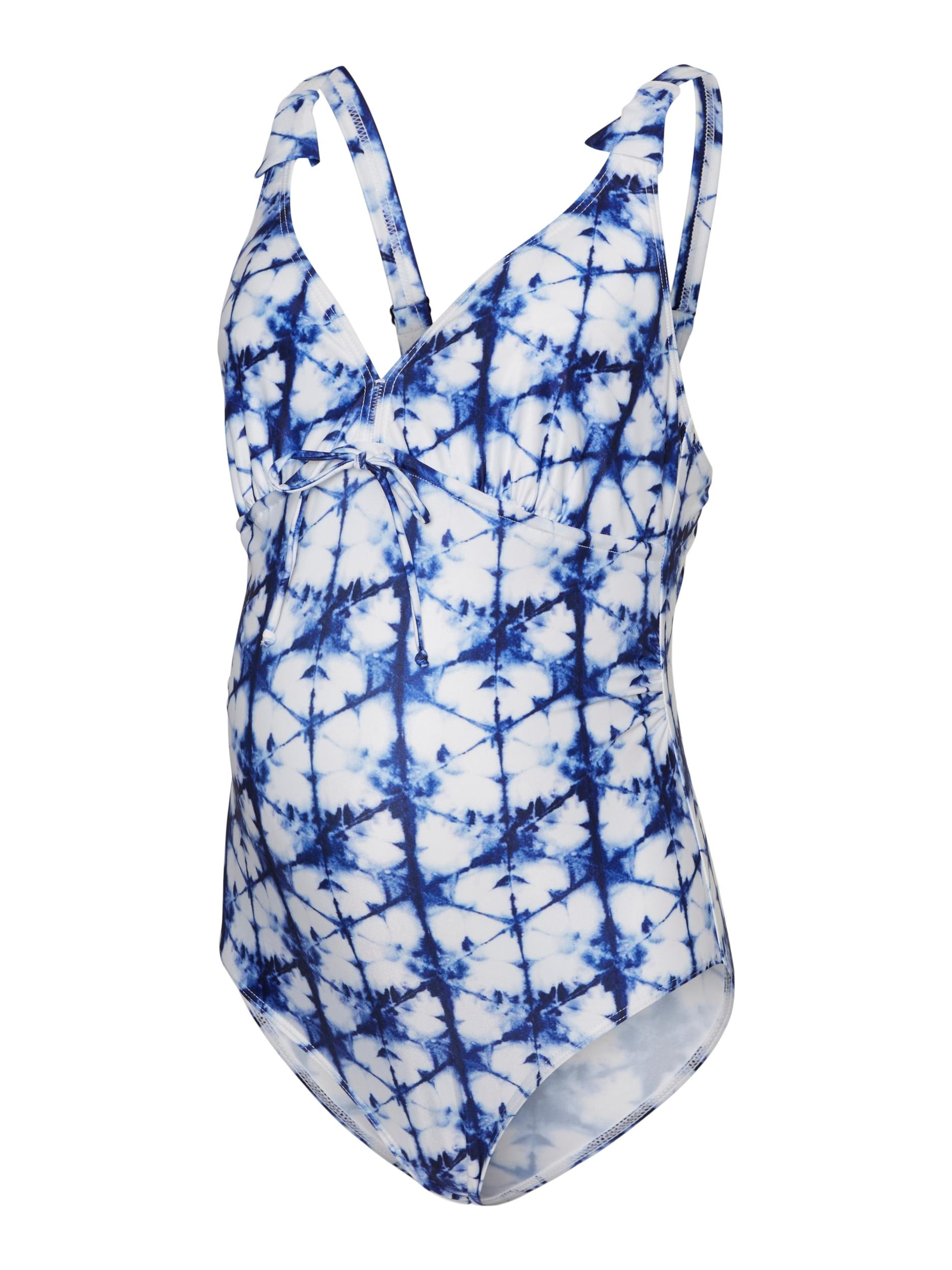 MAMALICIOUS Triangel Badeanzug 'SIGA' in Blau: Vorderseite