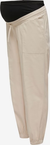 Tapered Pantaloni di Only Maternity in beige