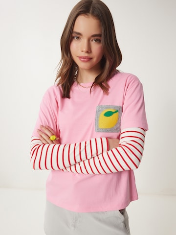 Happiness İstanbul Μπλουζάκι σε ροζ