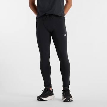 new balance Skinny Fit Спортен панталон в черно: отпред