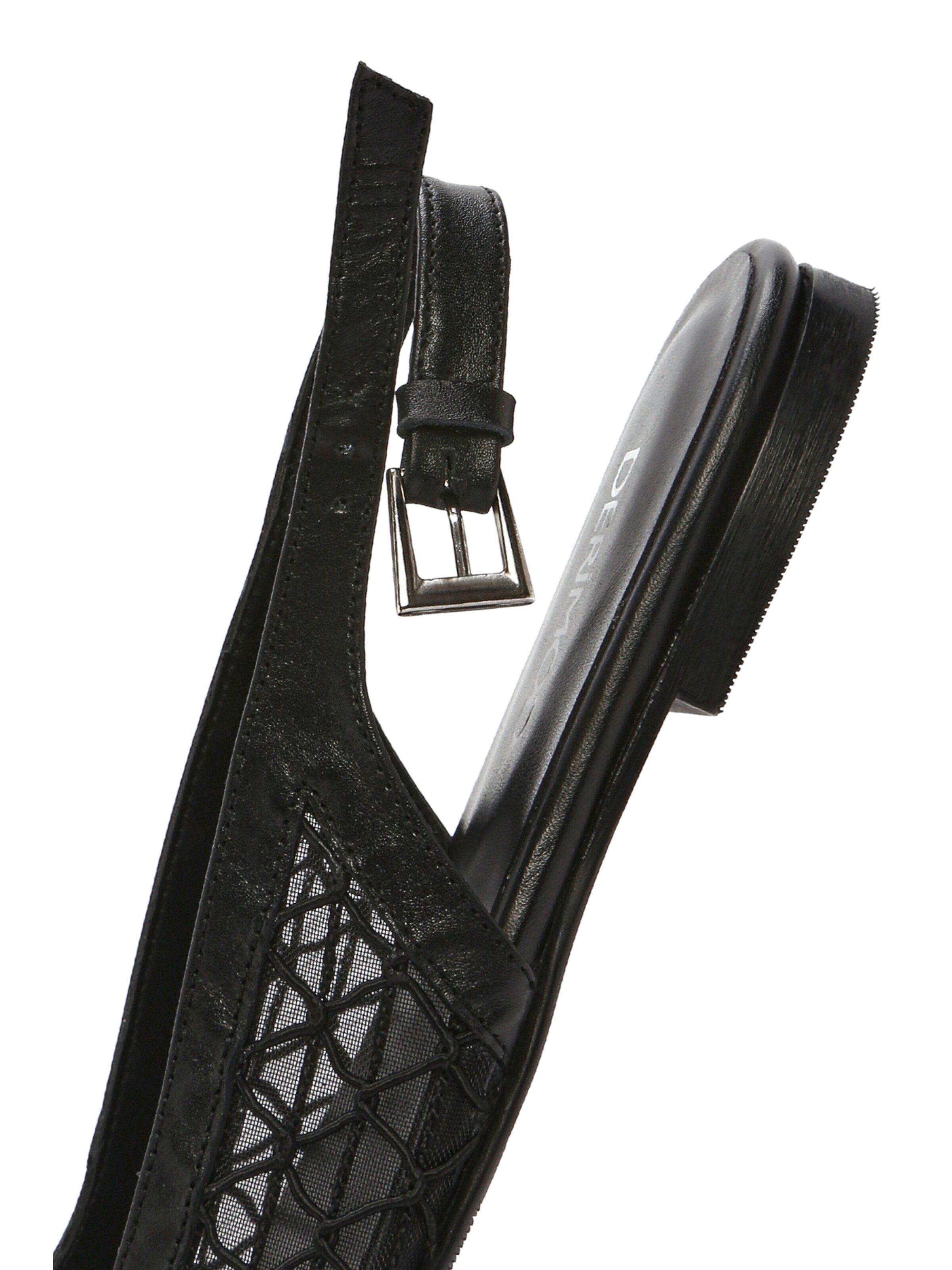 Derimod Strap ballerina in Black