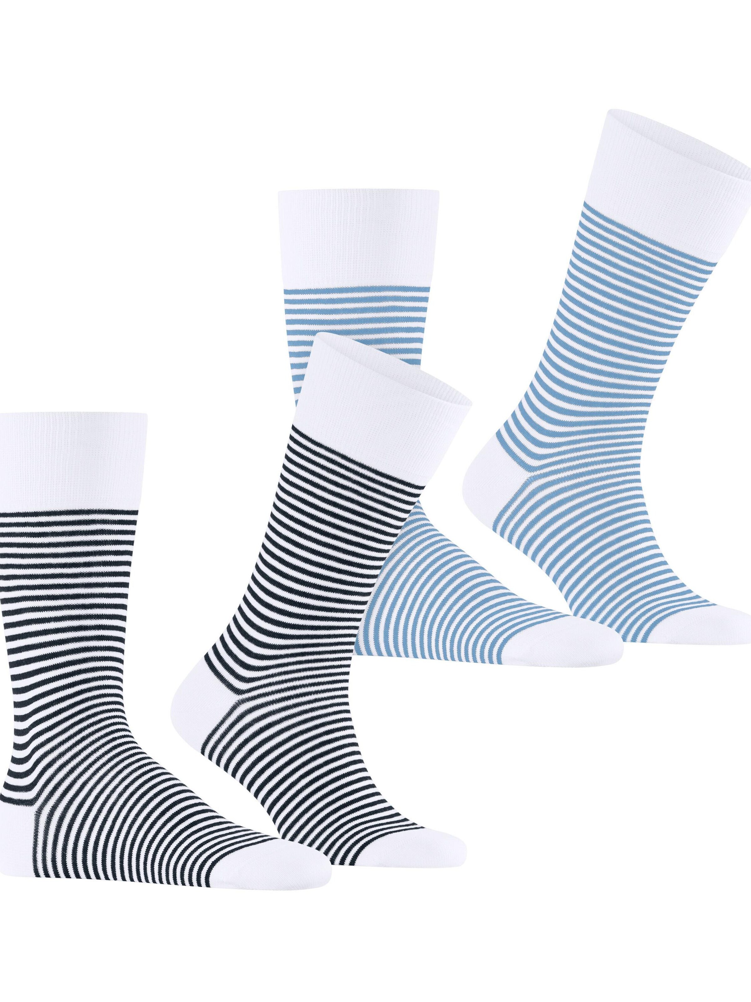 ESPRIT Socks 'Fine Line 2-Pack' in Mixed colors: front